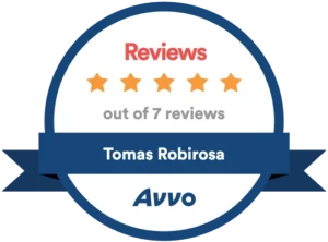 Insignia de reseñas de clientes de Avvo, Tomas Robirosa