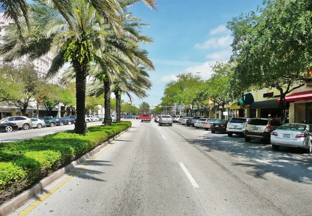Miracle Mile in Coral Gables, Florida