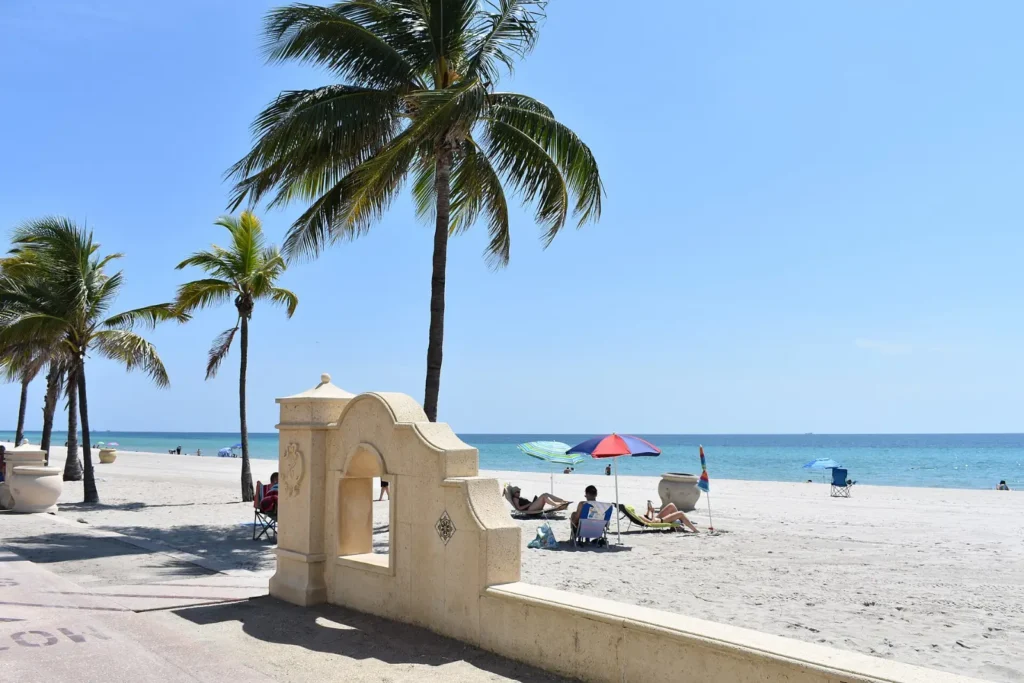 Hollywood Beach in Hollywood, Florida