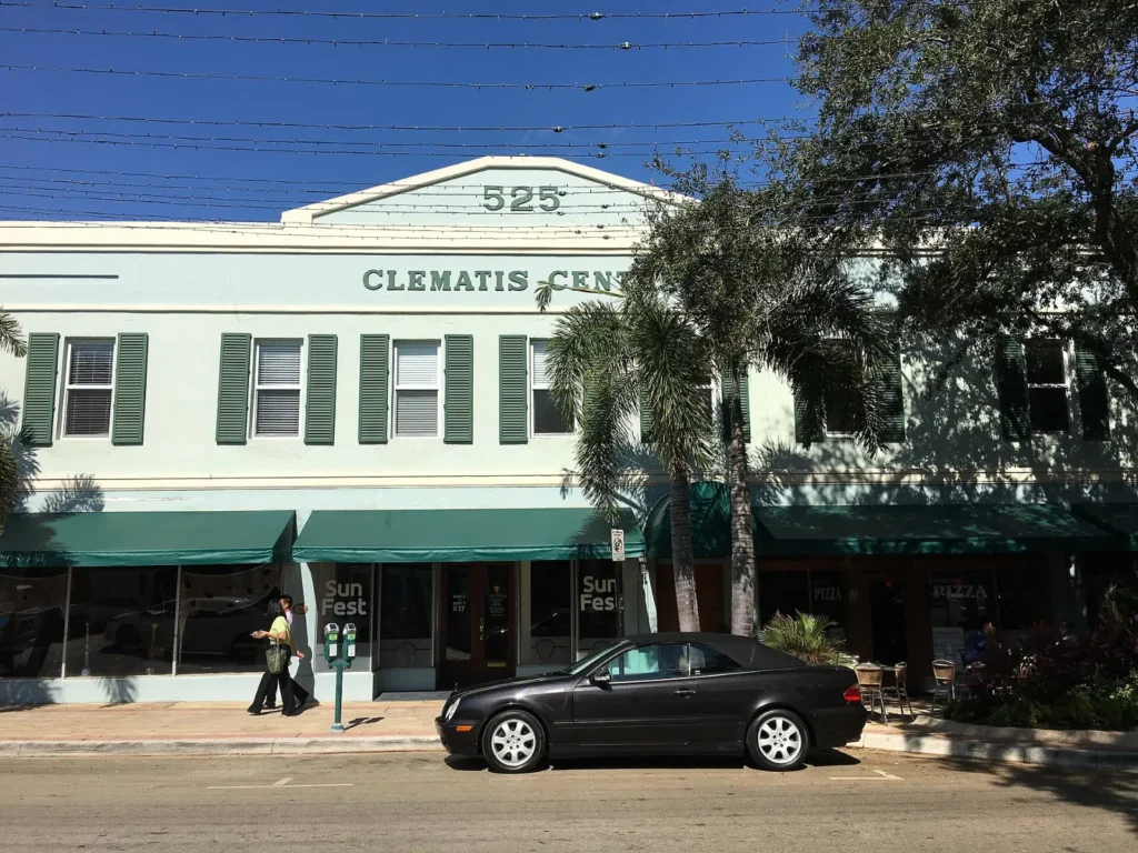 Historic Clematis Street in downtown West Palm Beach