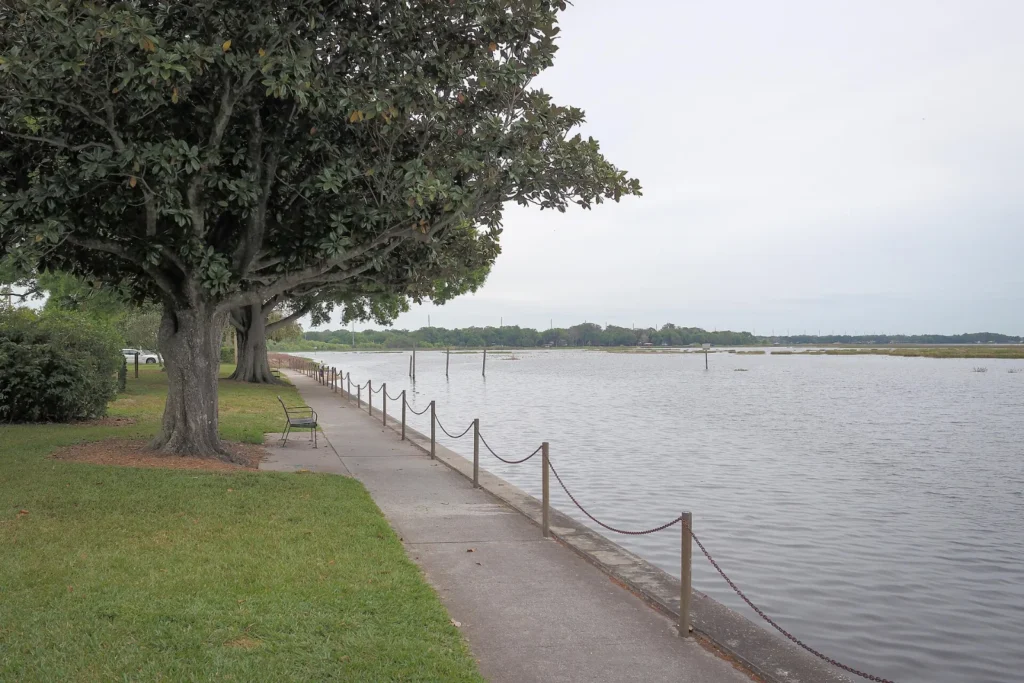 Lakefront Park on Lake Tohopekaliga in Kissimmee, Florida